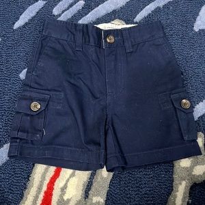Like new 12 month Ralph Lauren navy cargo shorts